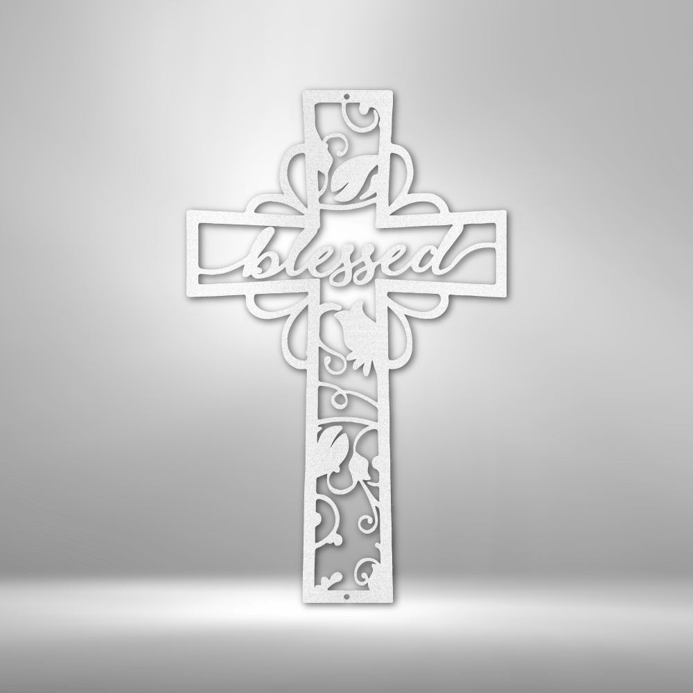 Blessed Cross - Steel Sign-Steel Sign-custom-metal-wall-art.com