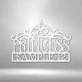 Princess Crown Monogram - Steel Sign-Steel Sign-custom-metal-wall-art.com