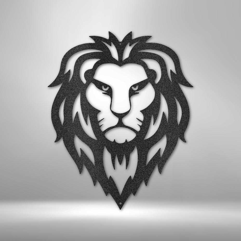 Lion Head - Steel Sign-Steel Sign-custom-metal-wall-art.com