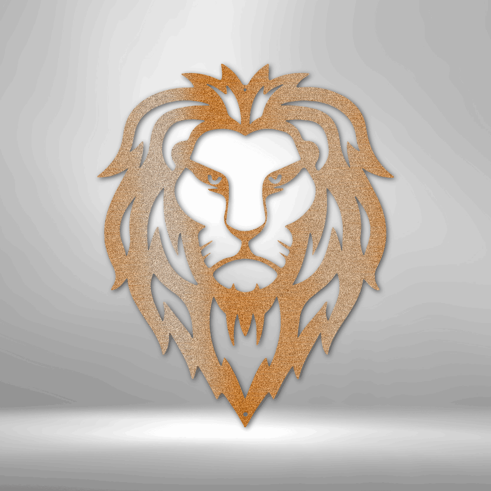 Lion Head - Steel Sign-Steel Sign-custom-metal-wall-art.com