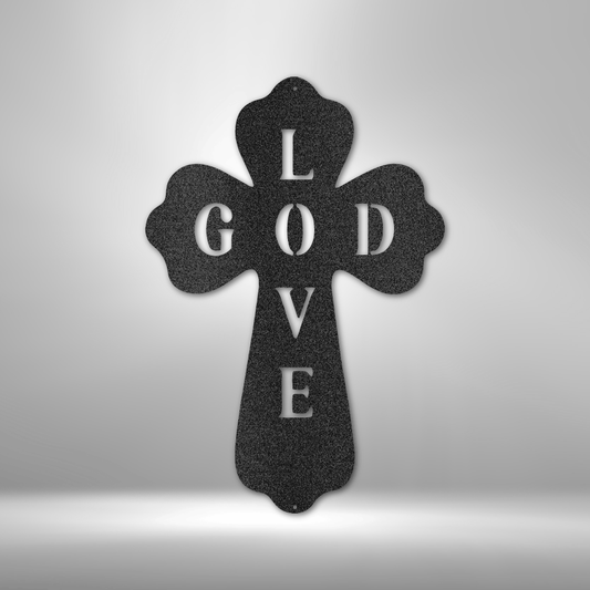 God Love - Steel Sign-Steel Sign-custom-metal-wall-art.com