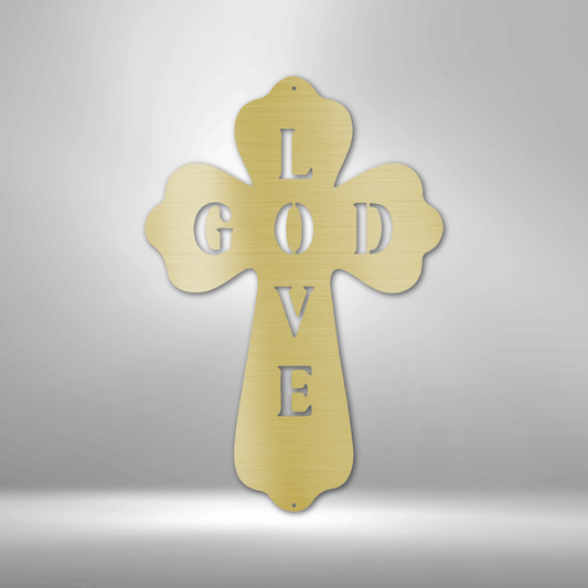 God Love - Steel Sign-Steel Sign-custom-metal-wall-art.com