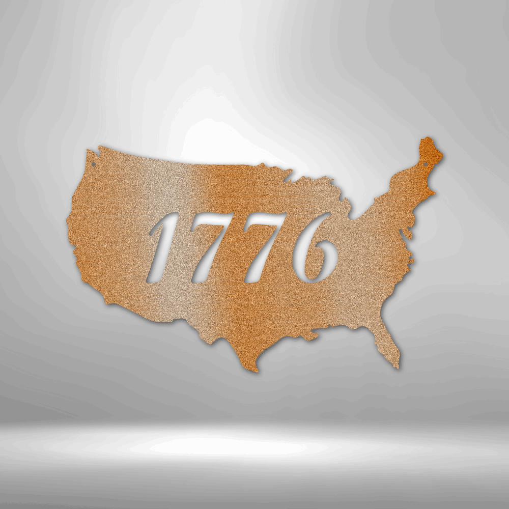 1776 - Steel Sign-Steel Sign-custom-metal-wall-art.com