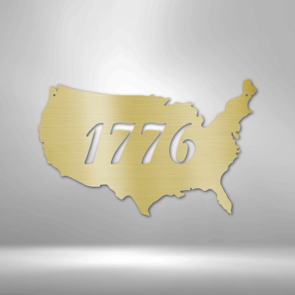 1776 - Steel Sign-Steel Sign-custom-metal-wall-art.com