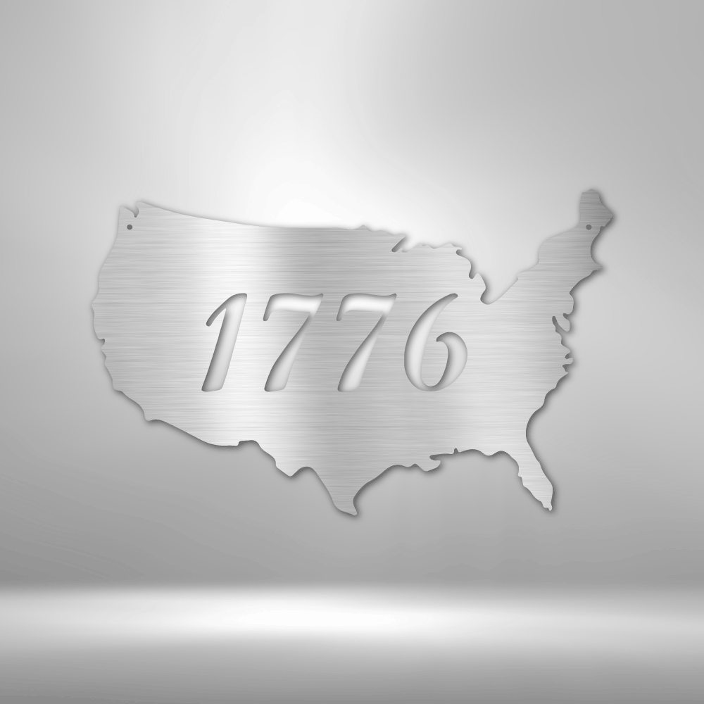 1776 - Steel Sign-Steel Sign-custom-metal-wall-art.com