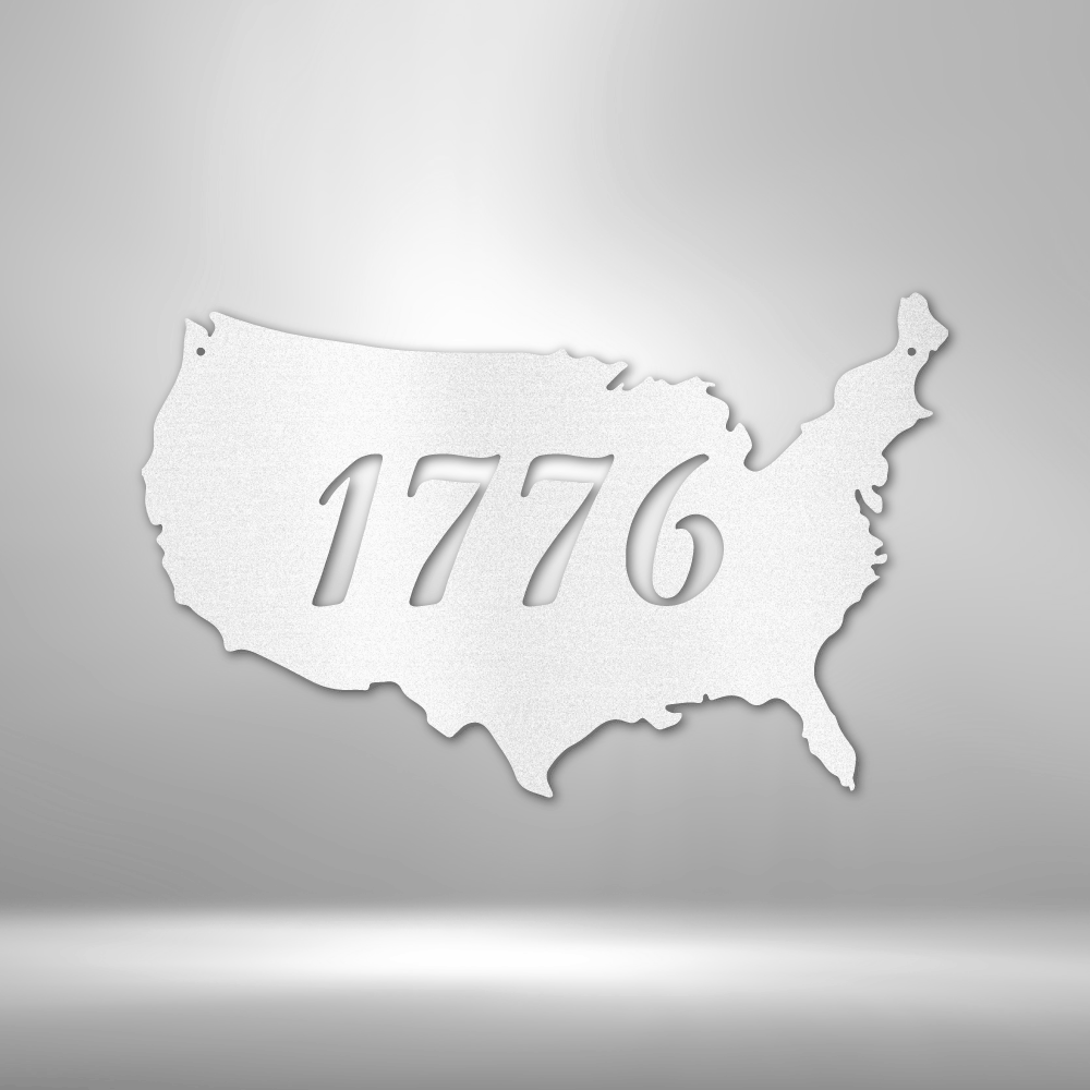 1776 - Steel Sign-Steel Sign-custom-metal-wall-art.com