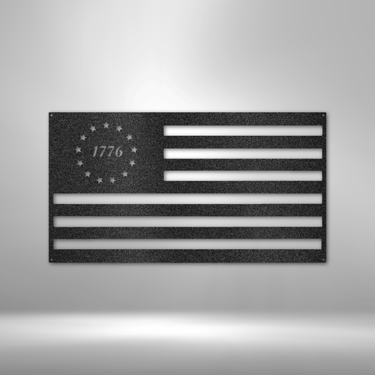 1776 Flag - Steel Sign-Steel Sign-custom-metal-wall-art.com
