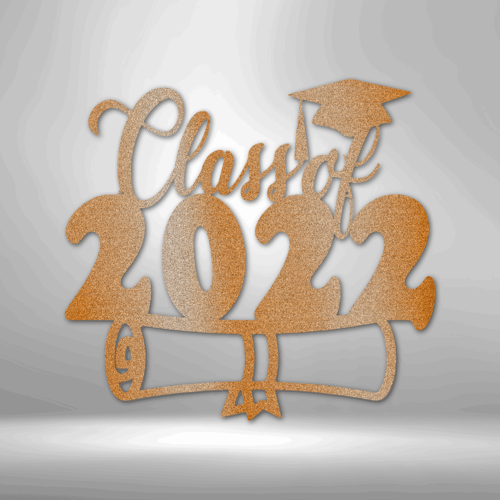 Class of 2022 Diploma - Metal Sign-Steel Sign-custom-metal-wall-art.com