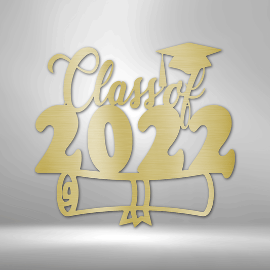 Class of 2022 Diploma - Metal Sign-Steel Sign-custom-metal-wall-art.com