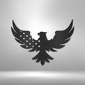 Patriotic Eagle - Steel Sign-Steel Sign-custom-metal-wall-art.com