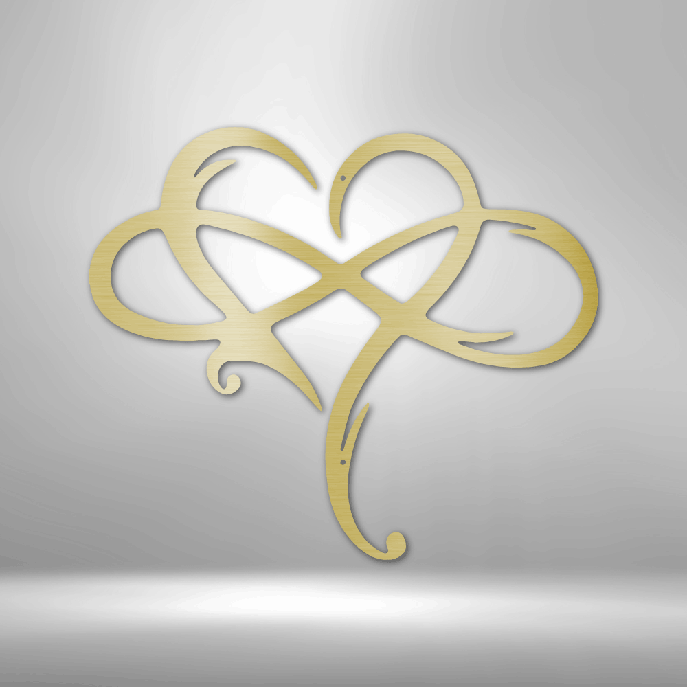 Infinity and Heart - Steel Sign-Steel Sign-custom-metal-wall-art.com