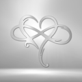 Infinity and Heart - Steel Sign-Steel Sign-custom-metal-wall-art.com