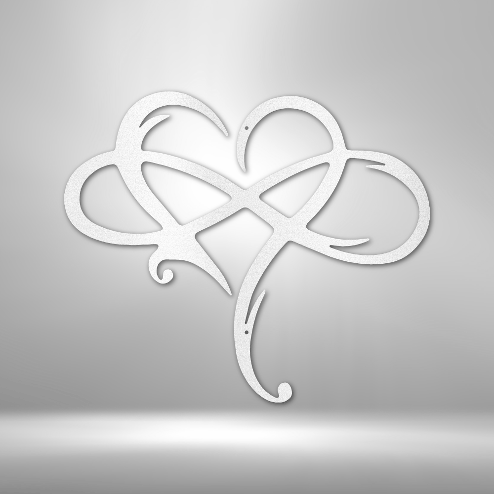 Infinity and Heart - Steel Sign-Steel Sign-custom-metal-wall-art.com