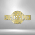 Garage Monogram - Metal Sign-Steel Sign-custom-metal-wall-art.com