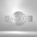 Garage Monogram - Metal Sign-Steel Sign-custom-metal-wall-art.com