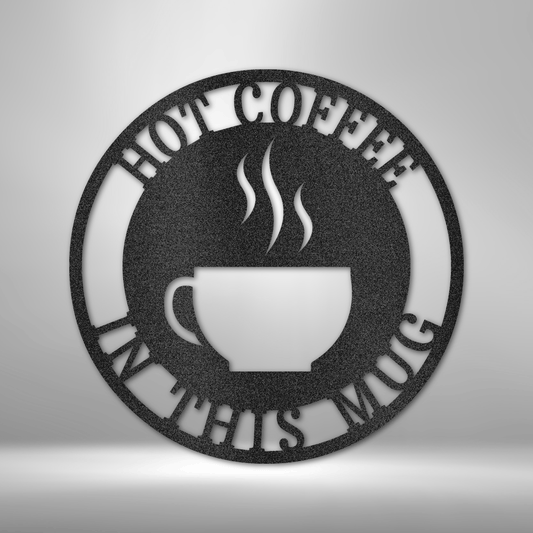 Coffee Haze Monogram - Steel Sign-Steel Sign-custom-metal-wall-art.com