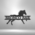 Sprinting Horse Monogram - Steel Sign-Steel Sign-custom-metal-wall-art.com