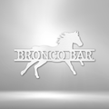 Sprinting Horse Monogram - Steel Sign-Steel Sign-custom-metal-wall-art.com