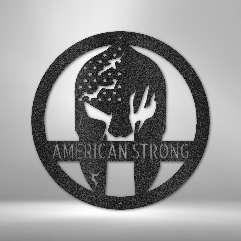 Battle Spartan Helmet - Steel Sign-Steel Sign-custom-metal-wall-art.com