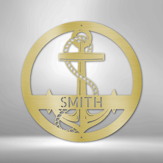 Elaborate Anchor - Steel Sign-Steel Sign-custom-metal-wall-art.com