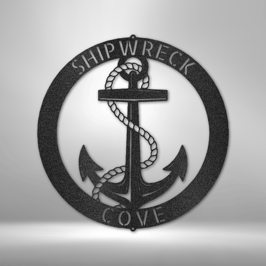 Elaborate Anchor Ring - Steel Sign-Steel Sign-custom-metal-wall-art.com