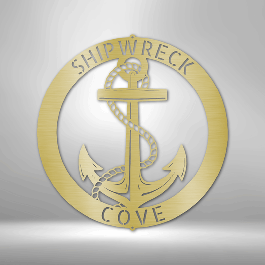 Elaborate Anchor Ring - Steel Sign-Steel Sign-custom-metal-wall-art.com