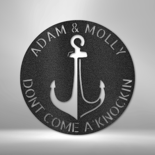 Anchor Plaque - Steel Sign-Steel Sign-custom-metal-wall-art.com