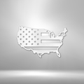 USA Flag - Steel Sign-Steel Sign-custom-metal-wall-art.com