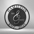 Mr. and Mrs. - Steel Sign-Steel Sign-custom-metal-wall-art.com