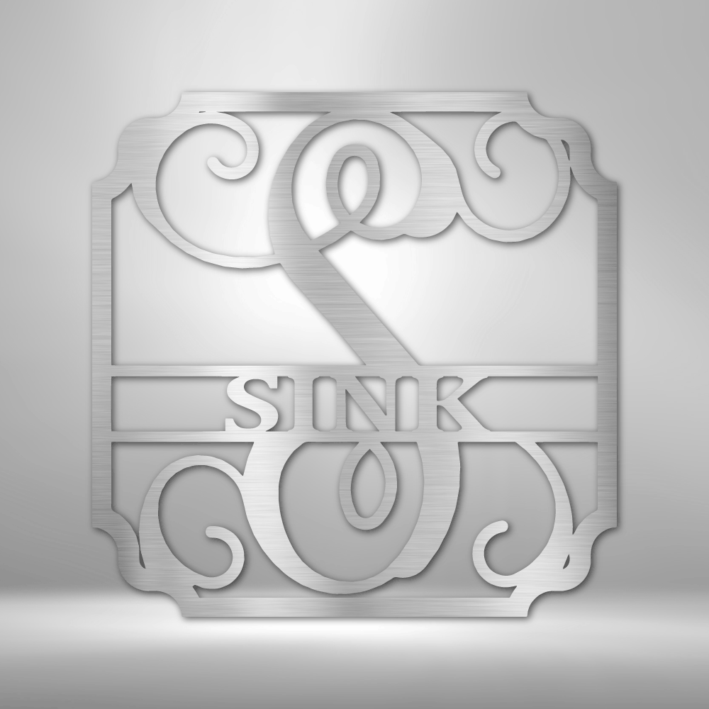 Classic Family Name - Steel Sign-Steel Sign-custom-metal-wall-art.com