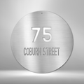 Circle Address - Steel Sign-Steel Sign-custom-metal-wall-art.com