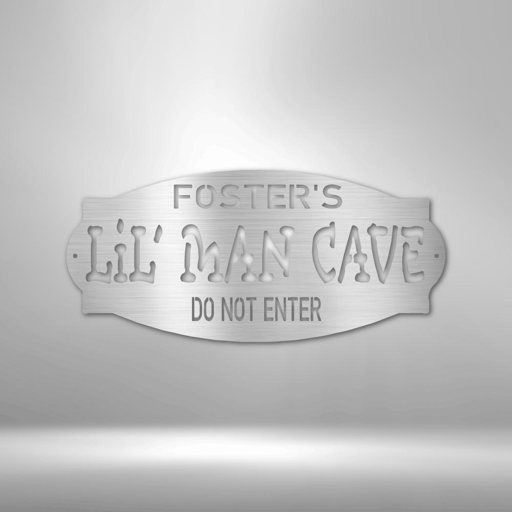 Personalized Lil Man Cave - Steel Sign-Steel Sign-custom-metal-wall-art.com